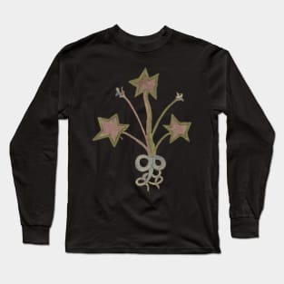 Starry Herbal Medieval Plant Lover Romantic Spiritual Long Sleeve T-Shirt